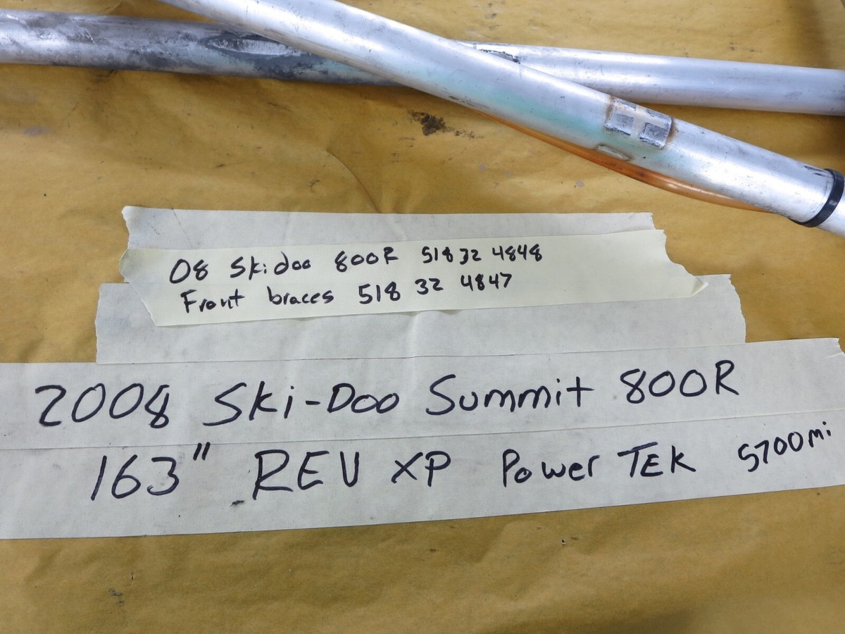 08 skidoo summit x 800r frame braces 518324848 518324847 ski doo
