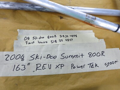 08 skidoo summit x 800r frame braces 518324848 518324847 ski doo