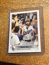 2022 Topps Baseball # 505 High Five Highway Los Angeles Dodgers