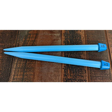 LION BRAND  US 19 10" Inch Long Knitting Needles Turquoise