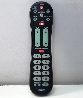 RCA Universal Remote Control TV Satellite Cable Stream RCRPS02GR R25394 Tested