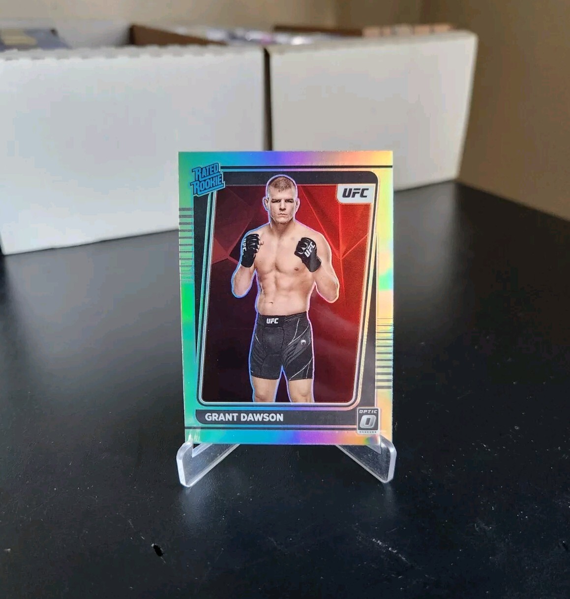 2022 Donruss Optic UFC Grant Dawson Rated Rookie Silver Holo Prizm #101