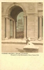 Colorado Denver Voorhies Memorial Blickensderfer Camera Shop Postcard 22-1797