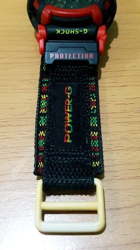 G-Shock Vintage DW-002 Power-G RED Rastafarian Reggae Japan Cloth Band Limited - Picture 7 of 14