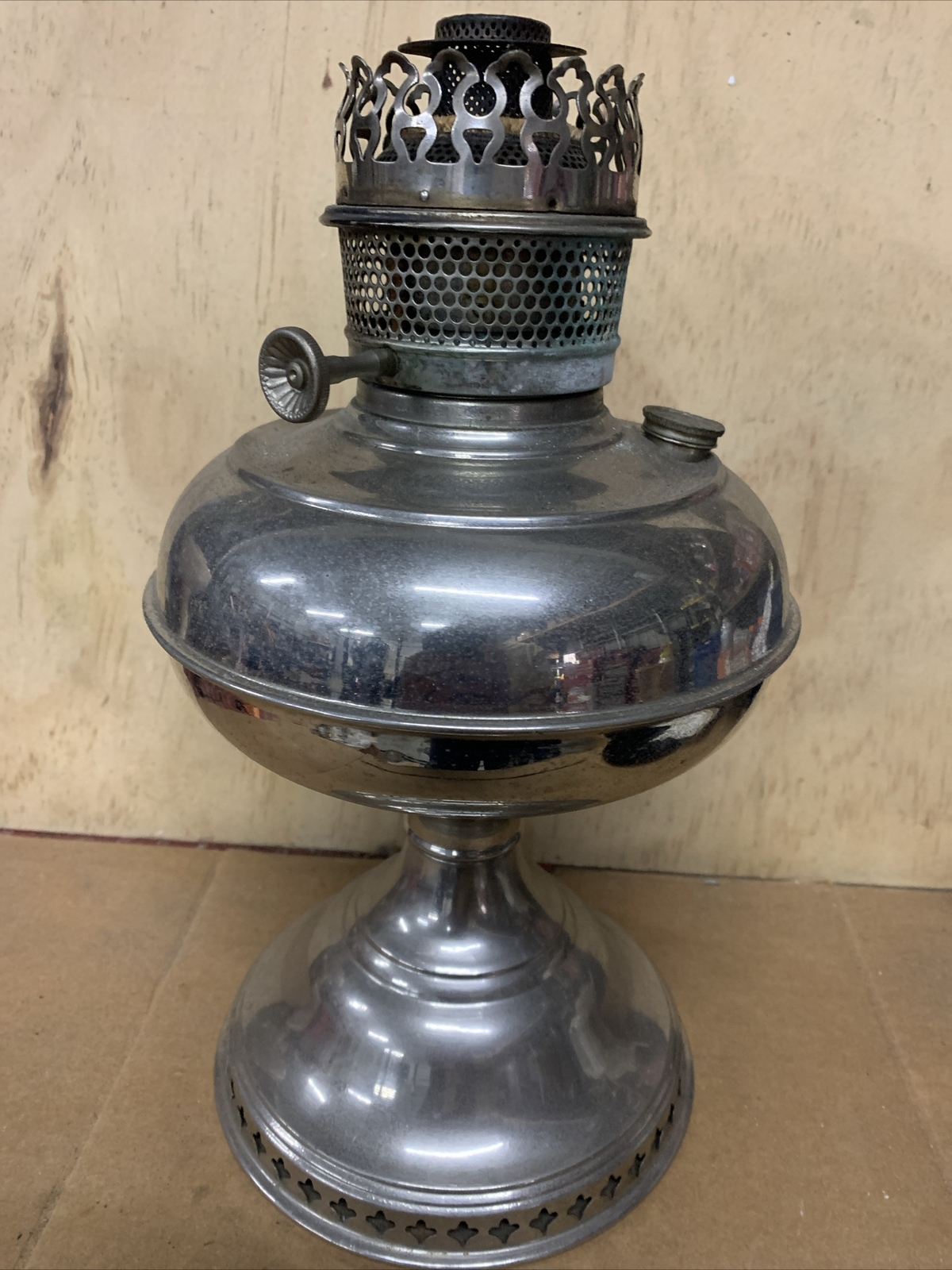 Rayo Nickel Kerosene Oil Lamp With Complete Burner eBay