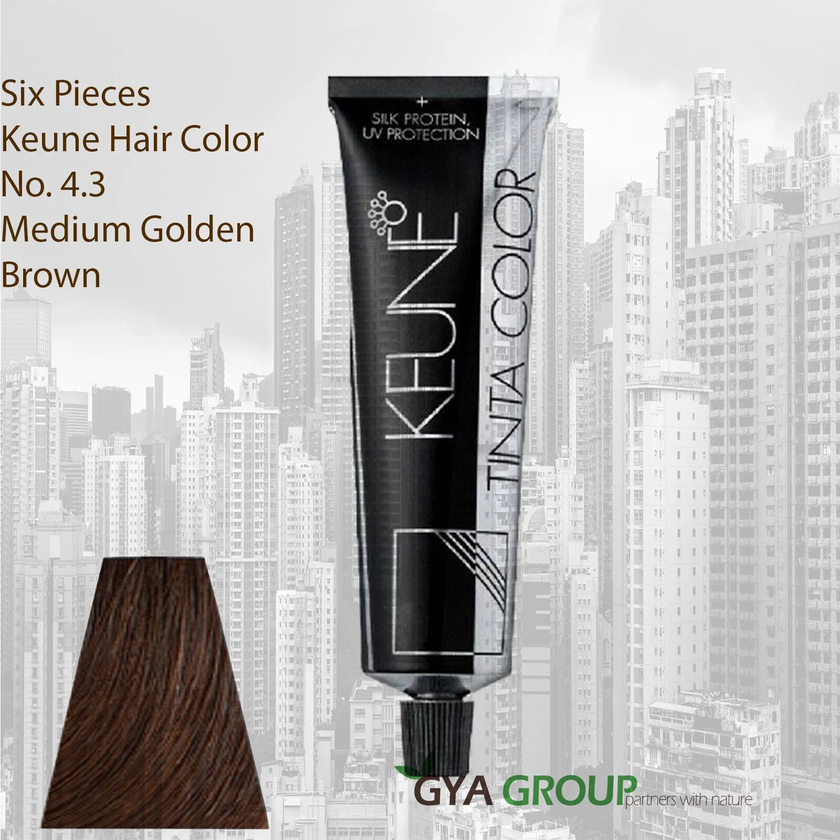 Keune Tinta Hair Color No.4.3 Medium Golden Brown. 6 Pieces eBay