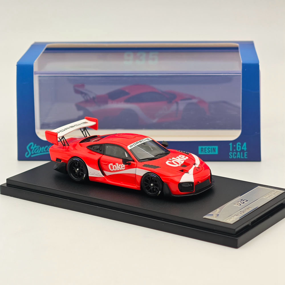 Stance Hunters SH 1:64 Porsche 935 High REV Series Red Resin