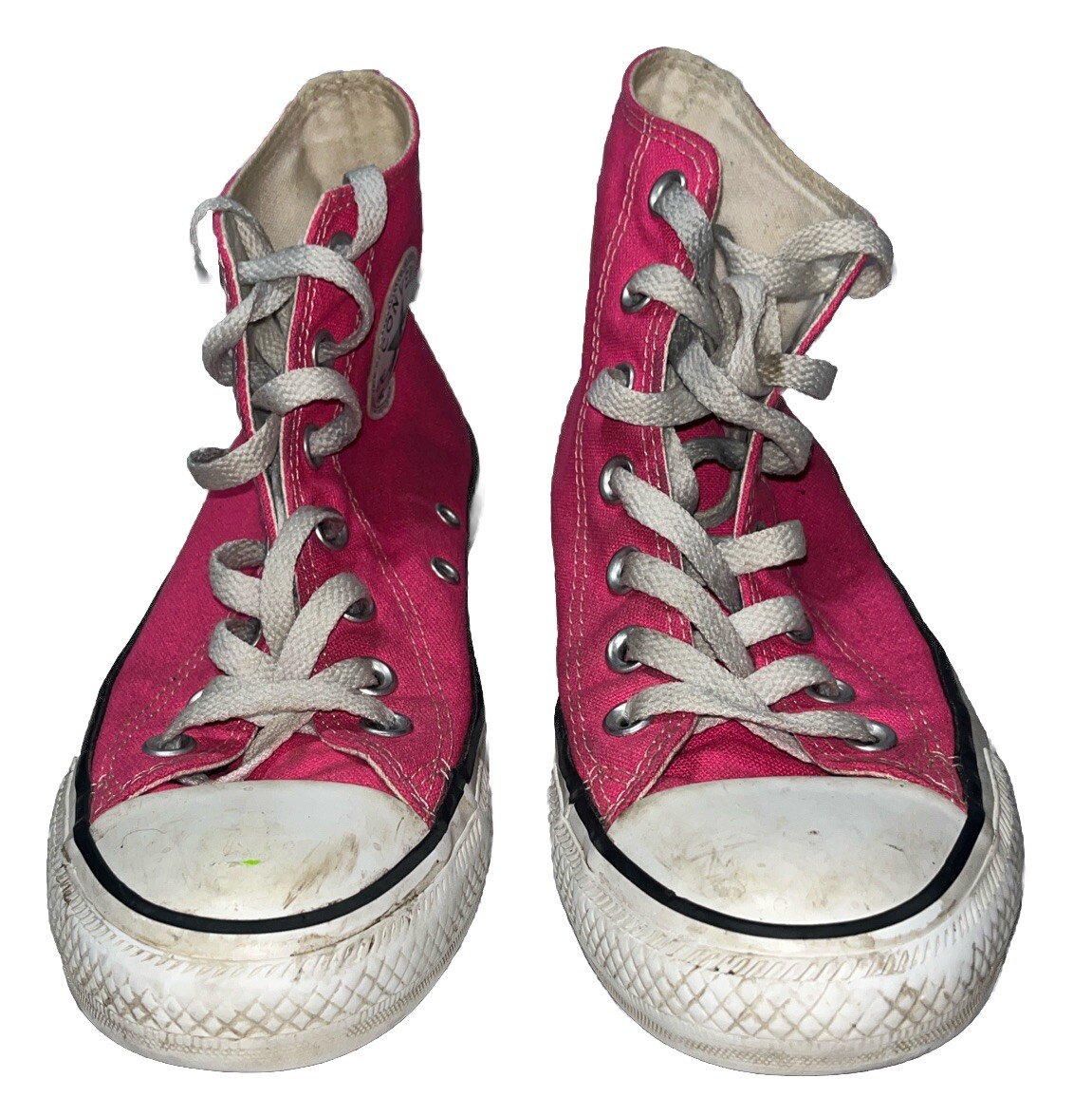 Vintage 1980s Converse All Star Hi Pink USA Women's Sz 7 Vintage 1980s Converse All Star Hi Pink USA Women's Sz 7