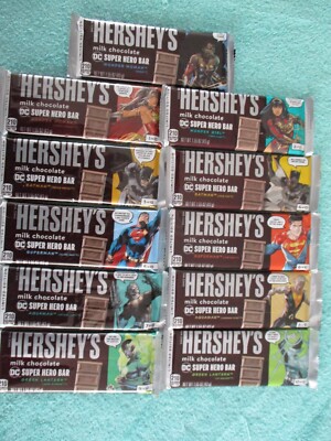 NEW Super Heroes Hershey Chocolate Bars Limited Edition Full Collection 11/10