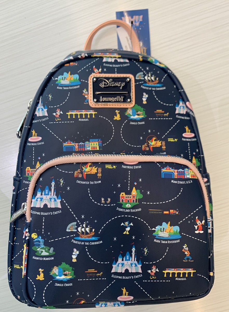 NEW Loungefly Disneyland 65th Anniversary Map 2-in-1  display picture 1