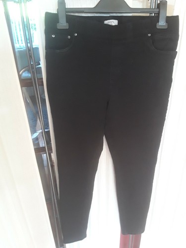 SOON BLACK COTTON JEGGINGS JEANS SIZE 