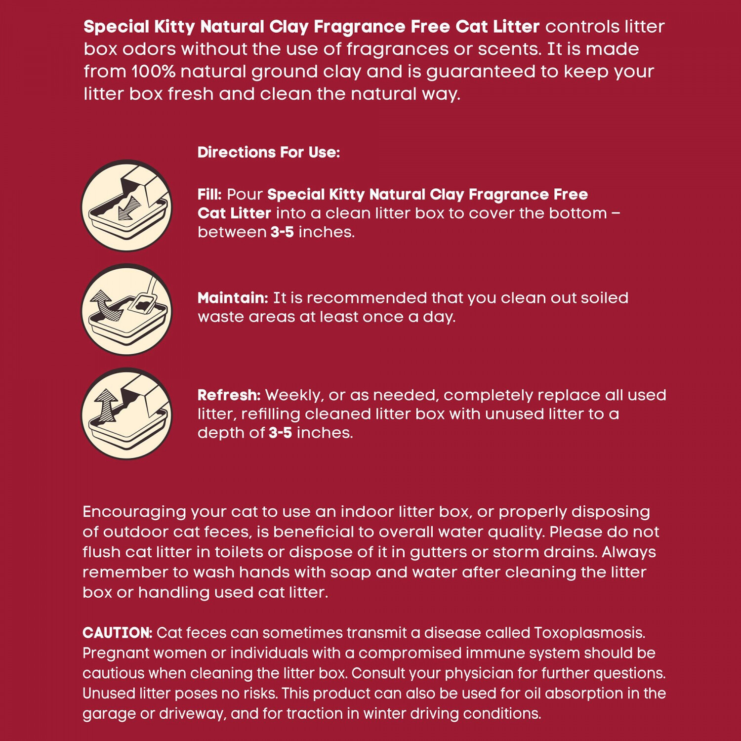 Special Kitty Unscented Natural Clay Cat Litter 2025