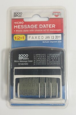 COSCO 2000PLUS Micro Message Dater, Self-Inking 011090  COSCO 2000PLUS 011090