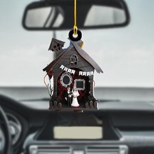 Haunted House Halloween Ornament, Halloween Decor, Happy Halloween Ornament