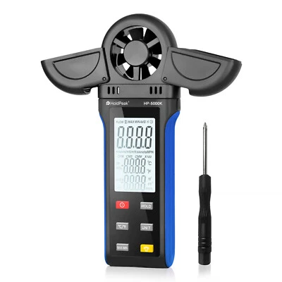 HoldPeak Digital Anemometer Handheld Wind Speed Meter Gauge Wind Velocity 30m/s