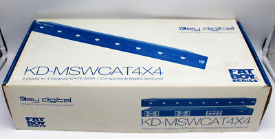 Key Digital KD-MSWCAT4X4 FAT BOY Series 4x4 Cat5 VGA/Component Matrix Switcher