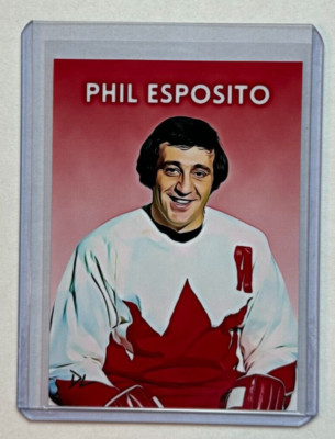 Phil Esposito Limited Edition Artist Signed ''Team Canada'' Trading Card 1/10