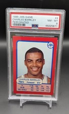 1985 JMS Game CHARLES BARKLEY #4 Rare RC Rookie PSA 8 Nice!
