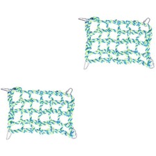  2 Pieces African Grey Parrot Toys Hamster Enclosure Bird Swings Cage