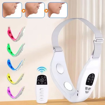 Electric V Face Cheek Lifting Device Microcurrent Therapy Double Chin Remover  