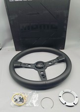 New Momo Prototipo P5 Black Edition 350mm Steering Wheel Leather