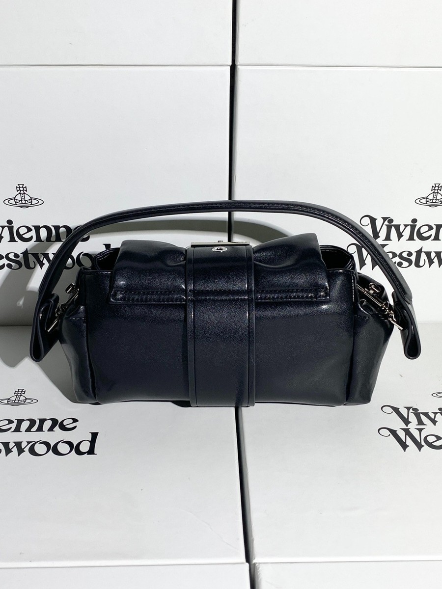 レア物⭐︎vivienne west wood 鞄 Vivienne Westwood Hazel Treasure Handbag Leather Black outlet F/S