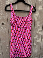 Diane Von Furstenberg x Target DVF Mini Shift Dress Pink Modern Geometric Sz 00