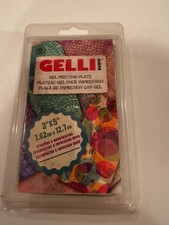 Gelli Arts Gel Printing Plate 3x5 in Monoprinting Stamping Gel Plate NEW Sealed