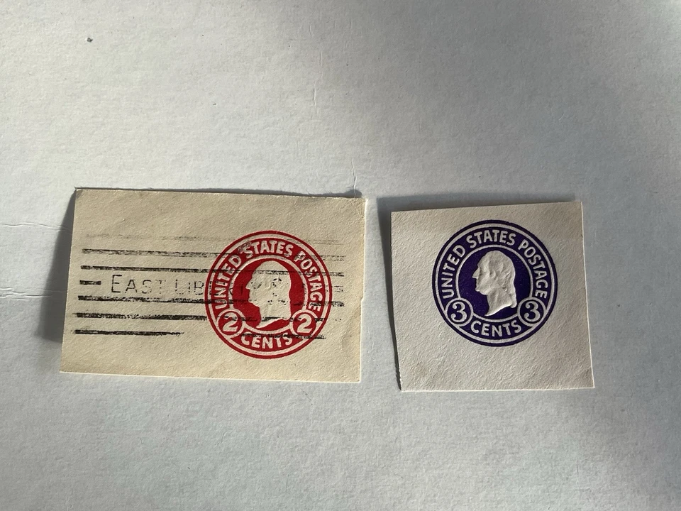 United States stamps~1915-2002–14 stationery, air mail & postal card cut squares - Image 2 of 4