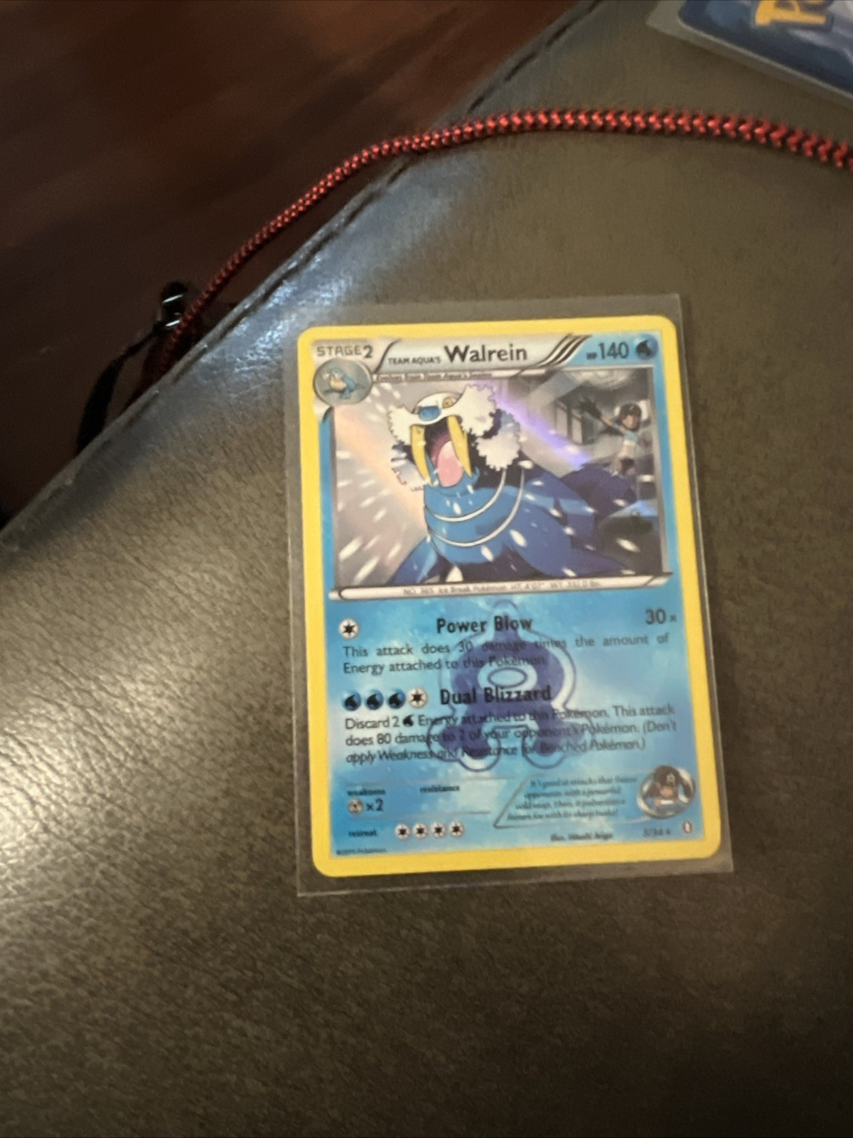 Team Aqua's Walrein 5/34 Pokemon Double Crisis Holo - LP