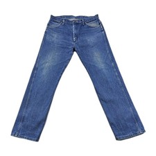 VTG Wrangler Cowboy Cut Original Fit Men 34x32 Stonewash Denim Blue Jean 13MWZPW