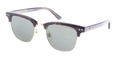 Gafas de sol Montblanc MB0382S-003 Tortoise Browline clásicas detalle dorado - Imagen 1 de 4