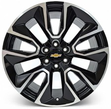 20 Black Polish Rims Set4 Fit Chevy Suburban Tahoe Silverado Lt Rst 4 Qty
