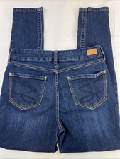 Seven 7 Jeans Women  s Tummyless High Rise Skinny Sz 8 Dark Wash Blue