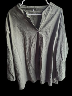 Plus Suze button Down 5xl Long Sleeve Top Nwot