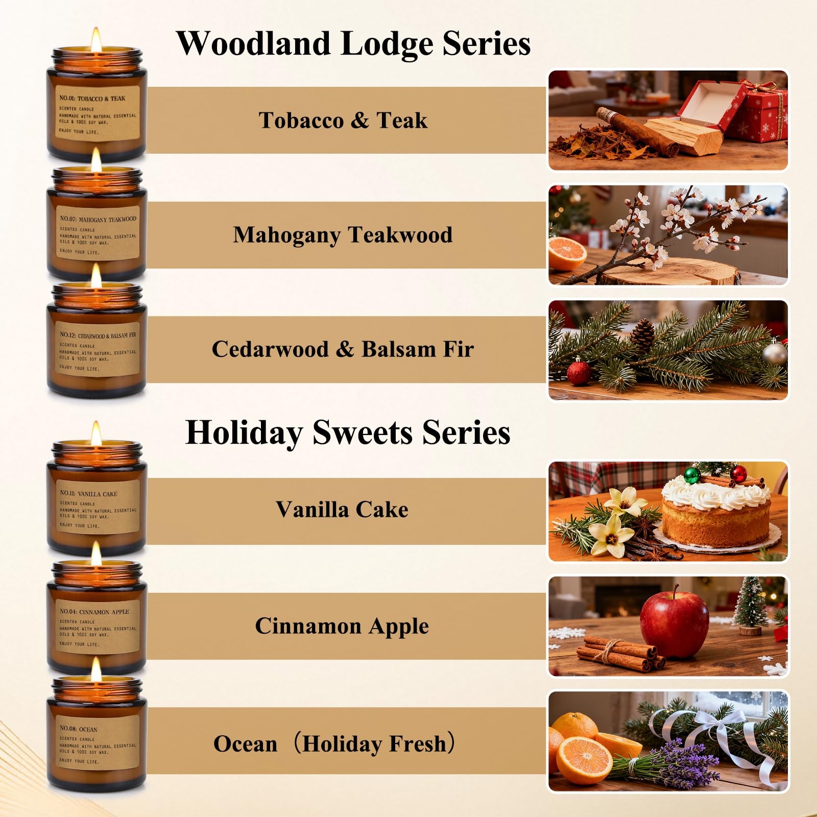 12 Pack Aromatherapy Candles for Home Scented, Aromatherapy Jar Candle Gifts ...