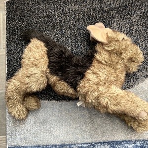 Folkmanis Full Body Dog Hand Puppet Brown & Black AIREDALE TERRIER #2993 24"