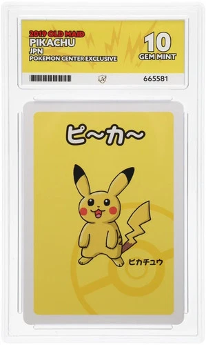 ACE 10 Pikachu Old Maid Pokemon Center Exclusive  Ace Label Japanese Red Beck
