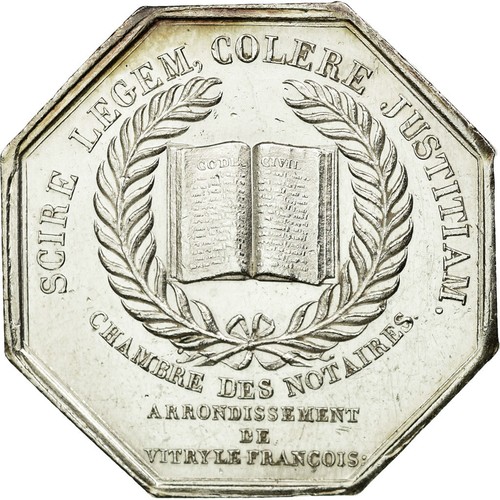 [#58809] Frankrijk, Token, Notary, PR, Zilver, Lerouge:440 - Afbeelding 2 van 2