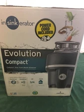 InSinkErator Evolution Compact 3/4 HP Garbage Disposer Sound Seal Quiet Tech