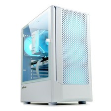 FIT Mid-Tower ATX PC Case, Includes 4 x ARGB Fans, Swing Door Tempered Glass,.