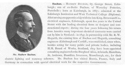 Matthew Buchan of George Street, Edinburgh - Antiker Druck 1904