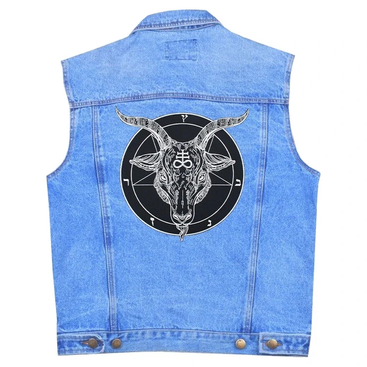 Death Band Logo Large Embroidered Sew-On Back Patch for Jacket Vest