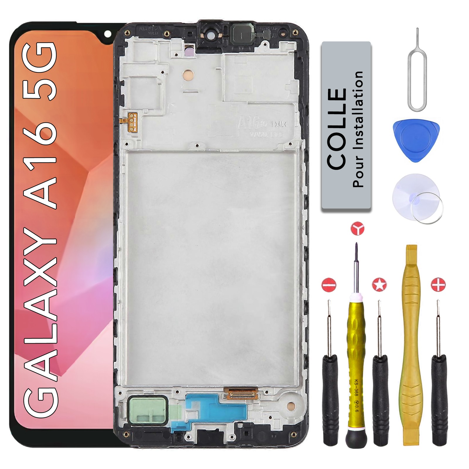Écran pour Samsung Galaxy A16 5G kit de remplacement noir - 2