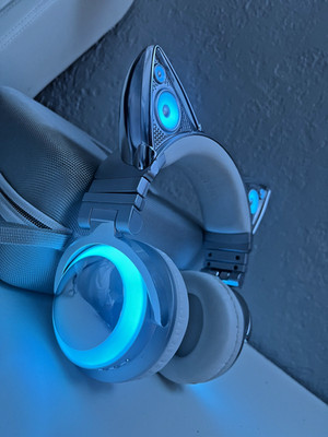 Brookstone Ariana Grande Headphones Cat Ear - LIMITED EDITION - Complete Set -