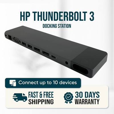 HP Thunderbolt 3 Dock Station for EliteBook 745 G4 G5 G6 755 G3 G4 G5 NO ADAPTER