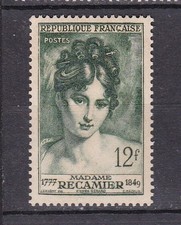 TIMBRE FRANCE 1950 MADAME RECAMIER N° 875