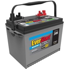 EverStart Platinum BOXED AGM Marine and RV Deep Cycle Battery Group Size 24M, 12