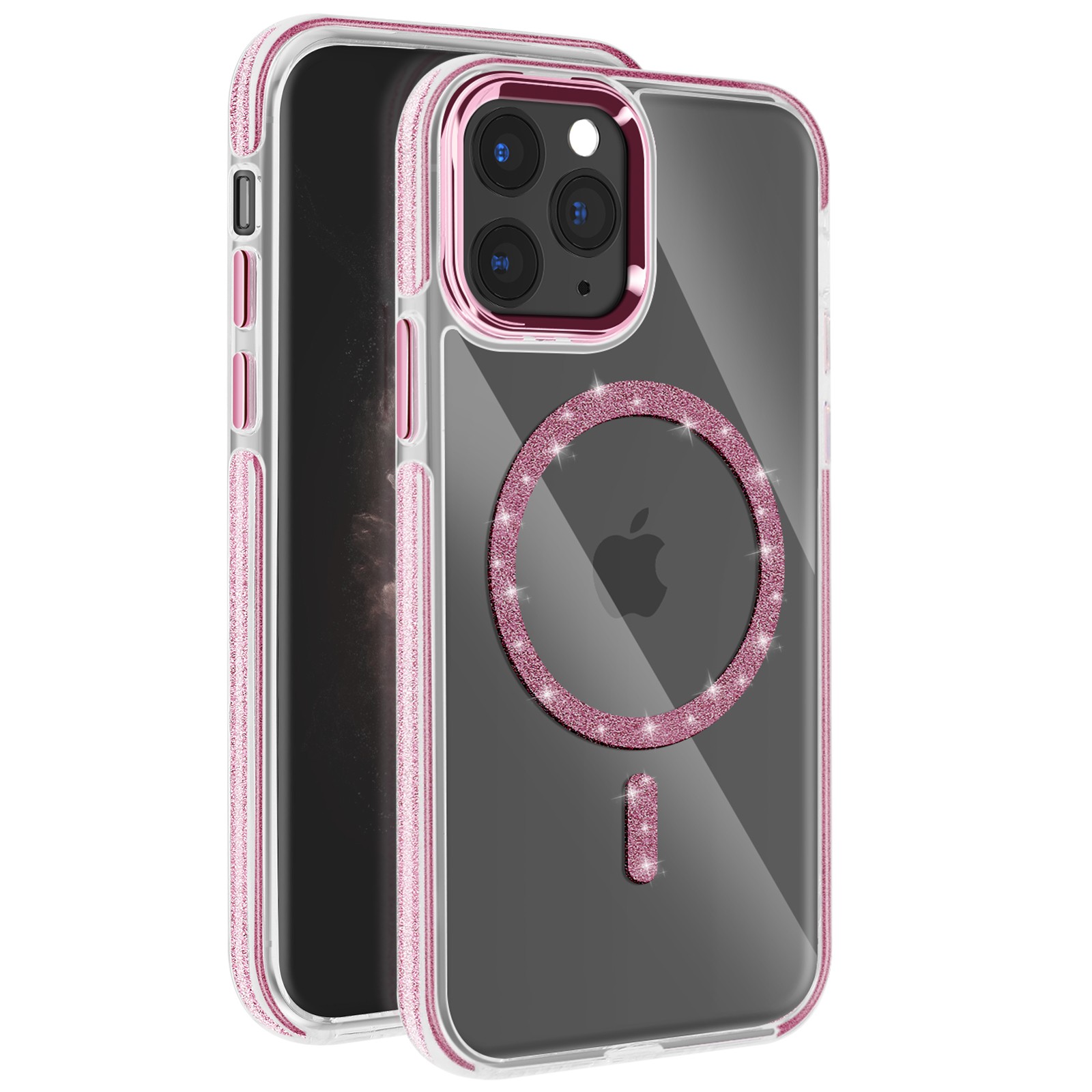 Coque iPhone 11 Pro Max en silicone antichoc et paillettes