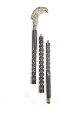 36'' Antique Brass Victorian Handle Wooden Vintage Designer Walking Stick Cane